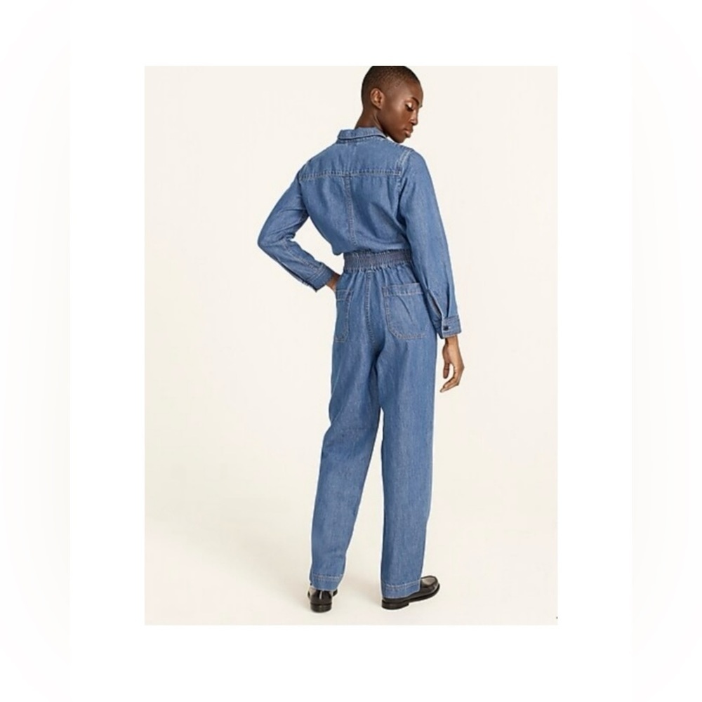 Women’s J.Crew denim jumpsuit size 2 - Picture 3 of 15